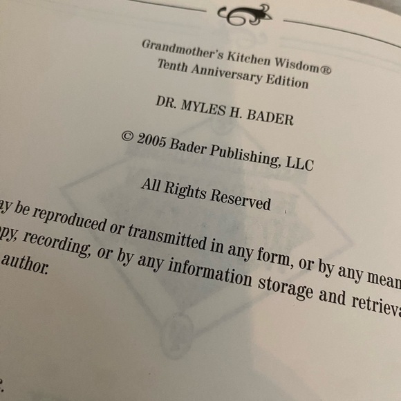 Grandmothers Kitchen Wisdom Book 10th Anniversary Edition Hardcover - Picture 10 of 10